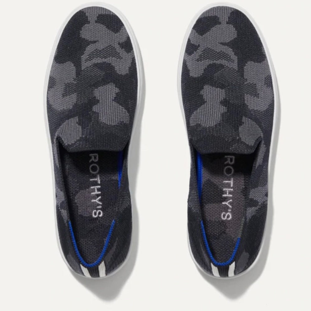 Rothy’s Grey Camo Slip On Sneakers-10.5
